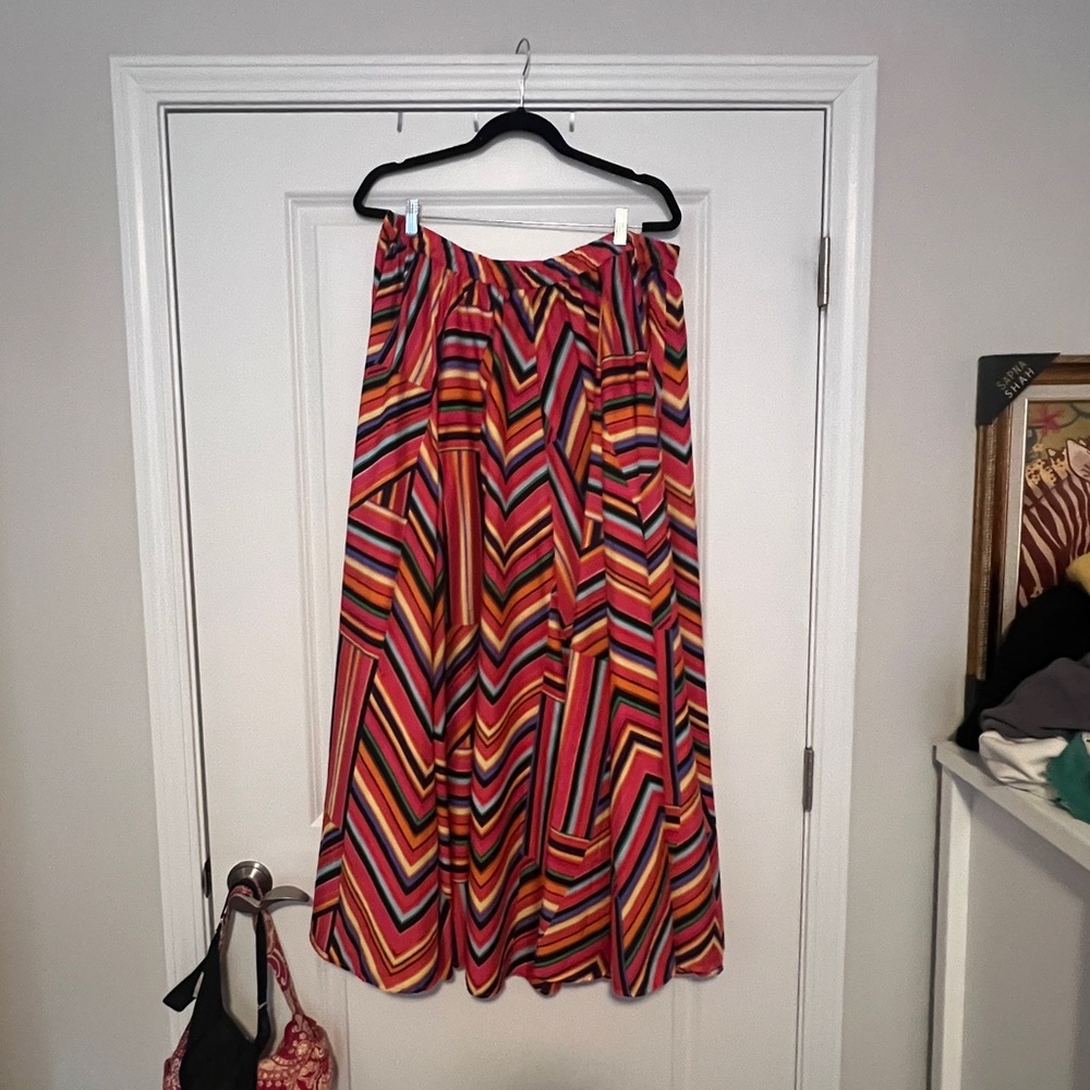 Multicolor Striped Women's Skirt